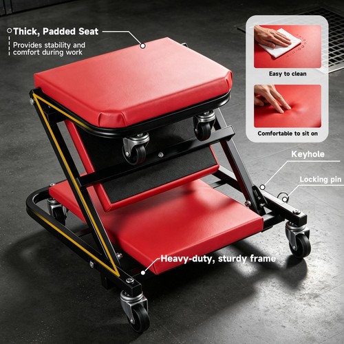 Foldable creeper seat - foldable, z